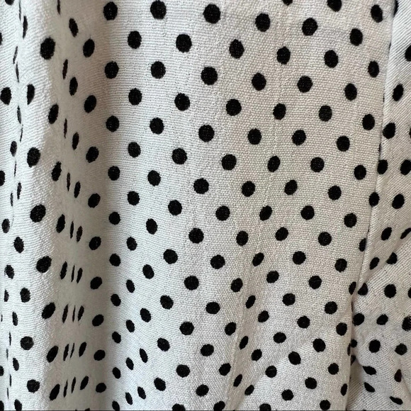 Zara TRF Polka Dot Ruffle Wrap Romper Size XS White & Black 14489 - Picture 6 of 14